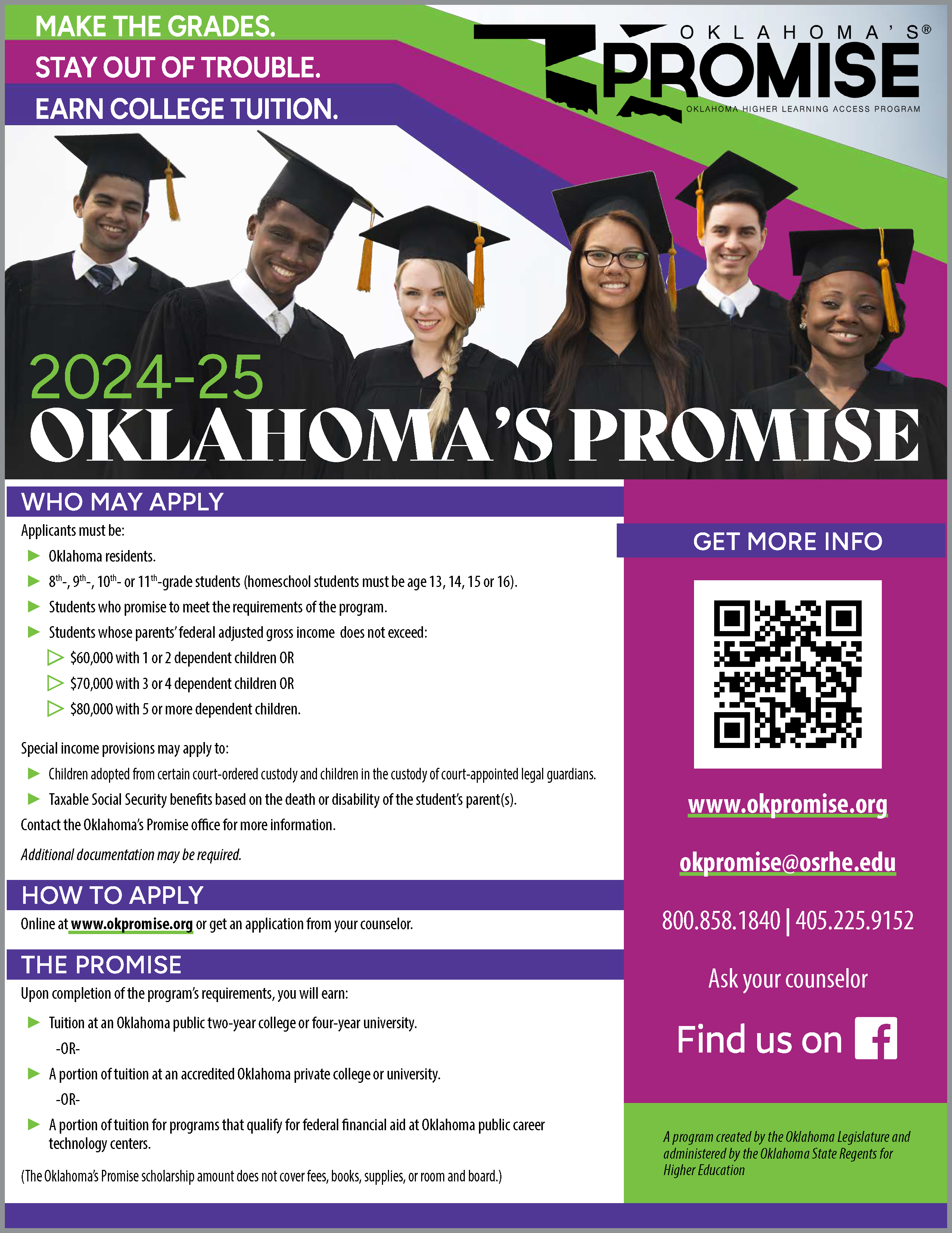 PDF of Oklahoma's Promise Flyer opens in a new tab