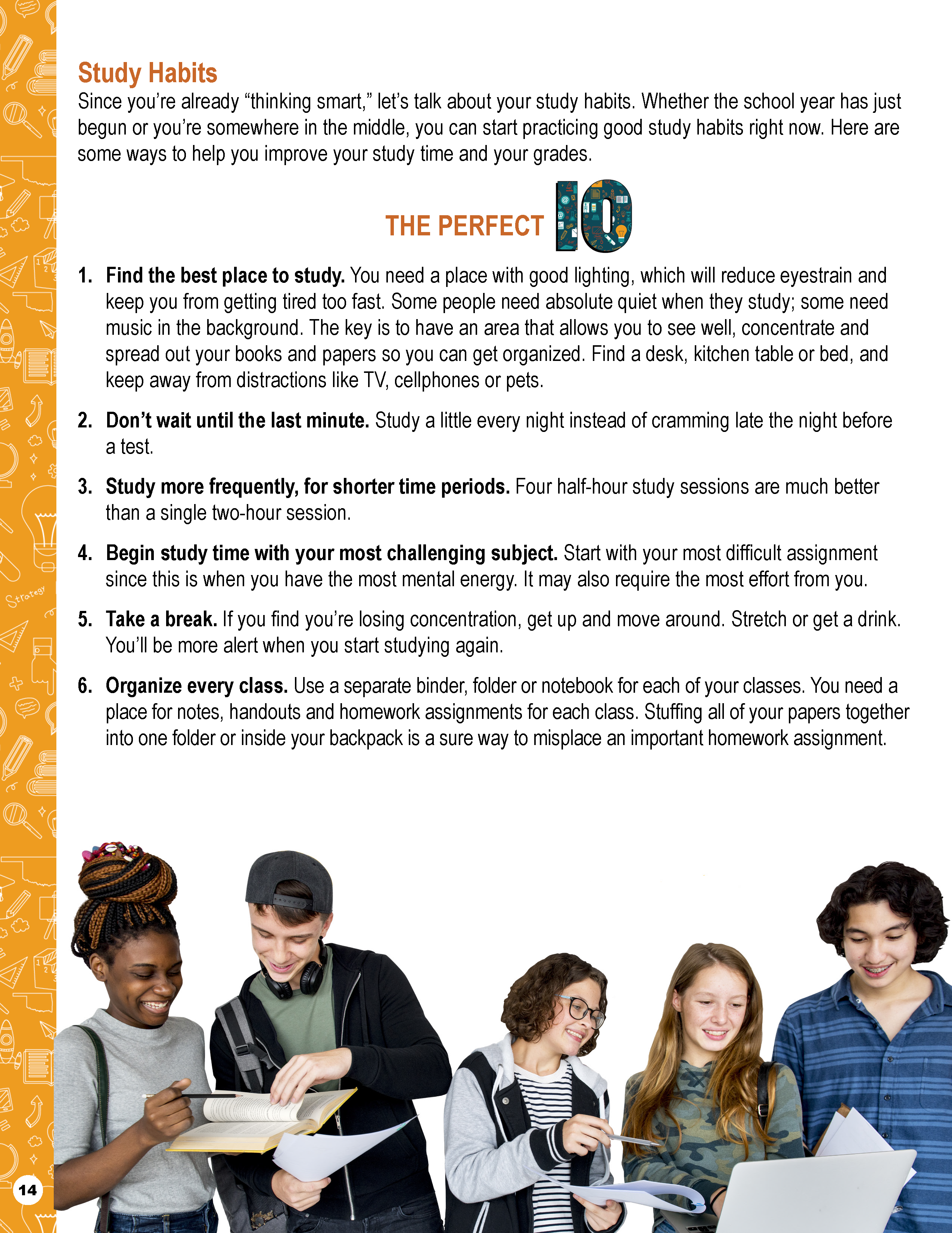 PDF of The Perfect 10 Study Habits